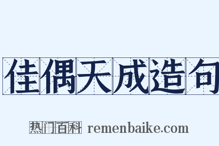 佳偶天成造句是什么意思的图片